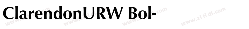 ClarendonURW Bol字体转换